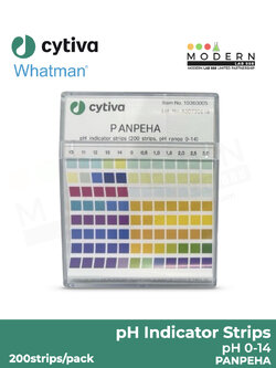 กระดาษวัดค่า pH ช่วง 0-14 แบบแผ่น (200แผ่น) / PANPEHA pH Indicator Strips, pH 0-14, 200strips/pack, Cytiva (Whatman)