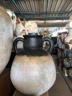 แจกันน้ำเต้าโบราณ 2 หู