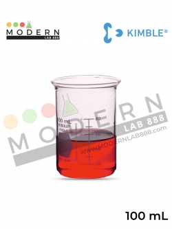 100ml. บีกเกอร์ทรงสูง "แบบไม่มีปาก" / 100ml. Tall Form Berzelius Beakers without Spout