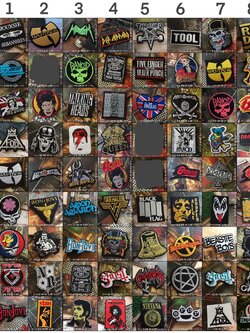 ตัวรีดติดเสื้อ วงดนตรี ร็อค เฮฟวี่เมทัล พังค์ Jacket Rock Patch (บอกลายที่เลือกทางแขท)