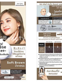 Liese Creamy Bubble Color #Soft Brown ลิเซ่ ครีมมี่ บับเบิ้ล คัลเลอร์ ซอฟต์ บราวน์ น้ำตาลหม่น โฟมครีมเปลี่ยนสีผม