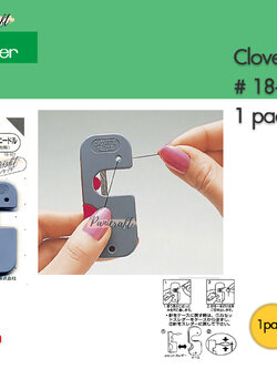 Clover 18-611 ที่สนเข็ม กึ่งออโต้ วางเข็มในเครื่อง และสอดด้าย จากนั้นนำมาใช้งานได้เลย