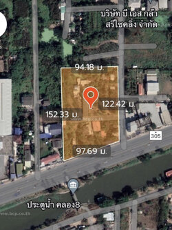 ขายที่ดินเปล่า คลอง 8 ซอย ถนนรังสิต-นครนายก ลำผักกูด ธัญบุรี ปทุมธานี 12110