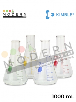 1000ml. ขวดรูปชมพู่ปากแคบหลากสี / 1000ml. Colorware Narrow Mouth Erlenmeyer Flasks