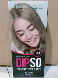 Dipso Vibrancy Hair Color #V20 Special Pearl Lightner ดิ๊พโซ่ ไวเบรนซี่ แฮร์ คัลเลอร์ ครีมเปลี่ยนสีผม ปราศจากแอมโมเนีย ปิดผมขาว ปิดหงอก V20 สีขาวมุกพิเศษ ขนาด 60 มล.