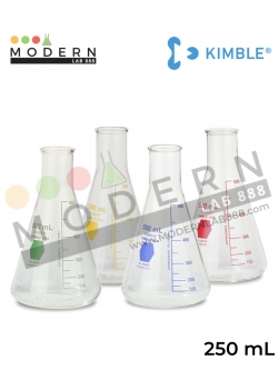 250ml. ขวดรูปชมพู่ปากแคบหลากสี / 250ml. Colorware Narrow Mouth Erlenmeyer Flasks