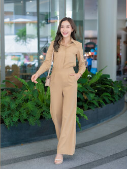 AMATA เสื้อ BECKHAM น้ำตาล