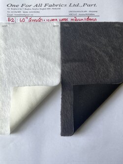 ผ้าขนม้า silver lurex ลามิเนต เนื้อหนา ผ้าขนมิ้งค์ ผ้าขนสัตว์ ผ้าขนเฟอร์ ผ้าบุเฟอร์นิเจอร์ ผ้าทำarmchair ผ้าขนยาว ผ้า ABA หน้า 60."