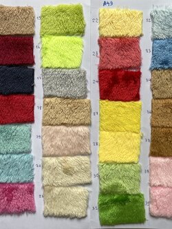 A49S ผ้าขน 5 มม หน้าเดียว ผ้านาโนฟลีซ ผ้าcoral fleece หน้า หน้า 62" ผ้าทำตุ๊กตา เงาสวย มีมิติ ผ้าหมอนอิง ผ้ากระเป๋า ผ้าเสื้อหนาว ขนไม่หลุด