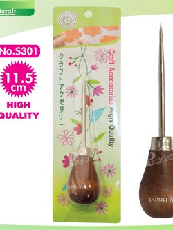 แท่งเหล็กเจาะกระดาษ ที่เจาะกระดาษด้ามไม้ No.S301(11.5cm)