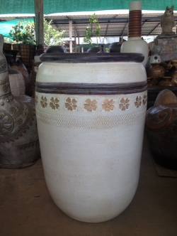 แจกันทรงโอ่งเรียบ