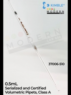 0.5mL Serialized and Certified Volumetric Pipets, Class A