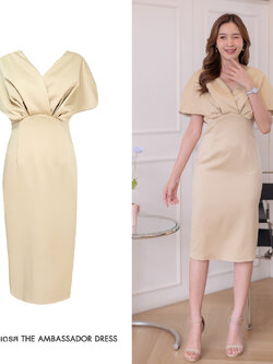 AMATA เดรส The Ambassador Dress Gold