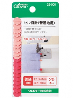 Clover 32-000 เข็มหมุดหัวแบน5เซ็นติเมตร สีส้ม ขนาดเข็ม 0.55มม ยาว 50มม.*10เล่ม สีแดง ขนาดเข็ม 0.55มม ยาว 50มม.*10เล่ม