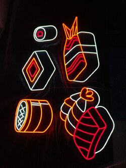 ไฟดัด ตกเเต่งร้านซูซิ