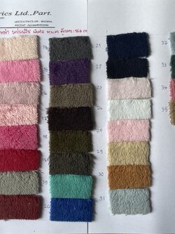 ผ้าขนสั้นสองหน้า 5 มม ผ้าขน2หน้า ผ้านาโนฟลีช coral fleece หนา แน่น ไปพิมพ์ได้ หน้า 62" ผ้าห่ม ผ้าหมอนอิง ผ้ากระเป๋า ผ้าเสื้อหนาว