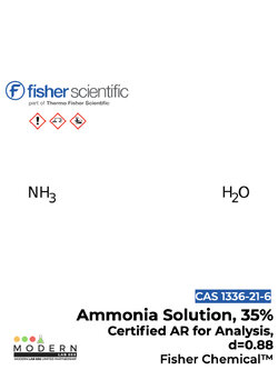 Ammonia Solution, 35%, Certified AR for Analysis, d=0.88, Fisher Chemical™, 5L