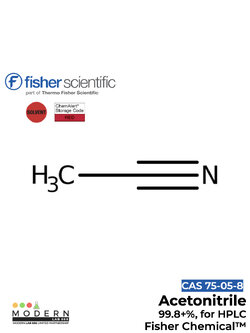 Acetonitrile, 99.8+%, for HPLC, Fisher Chemical, 4L