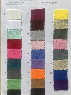 M210B ผ้าขนหนู Nano terry towel 90/10 polyester/cotton น้ำหนัก 360 gsm ผ้าทำเสื้อคลุม bathrobe ผ้าเช็ดผม เนื้อด้านน่มนวล ซับน้ำดี หน้าผ้า 63 inches"