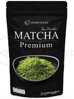 KC Interfoods ผงชาเขียวมัทฉะ 100% เกรดพรีเมี่ยม สูตรพรีเมี่ยม ขนาด 100 กรัม