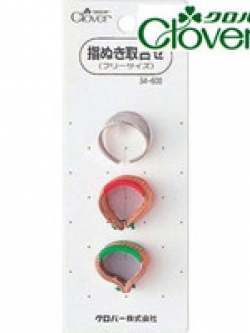 Clover 34-600ปลอกนิ้ว โลหะและชนิดหนัง *3ชิ้น ทรงแหวน