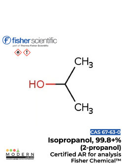 Isopropanol, 99.8+%, Certified AR for analysis (2-propanol), Fisher Chemical™