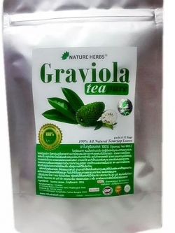 ชาใบทุเรียนเทศเพียว 100% ซอง 2 กรัม บรรจุ 15 ซอง เกรดพรีเมี่ยม พิฆาตมะเร็ง