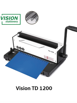 เครื่องเข้าเล่มสันขดลวด Vision TD-1200 (ราคารวมภาษี) บริการหลังการขาย