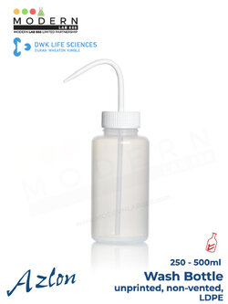 ขวดฉีดล้างพลาสติก / AZLON® Wash Bottle, unprinted, non-vented, LDPE