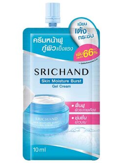 (แบบซอง) Srichand Skin Moisture Burst Gel Cream 10 ml. ศรีจันทร์ สกิน มอยส์เจอร์ เบิร์ส เจล ครีม 10 มล. ผิวเด้งฟู เรียบเนียน ชุ่มชื้นยาวนาน 72 ชั่วโมง