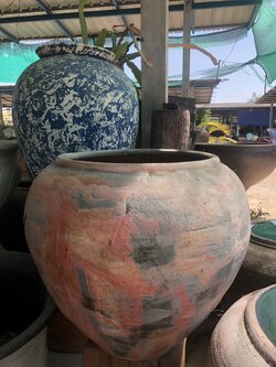 โอ่งดินเผาลายดิน