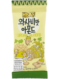(ห่อเล็ก) Tom's Farm Honey Butter Almond #Wasabi Almond อัลมอนด์เกาหลี ทอมส์ ฮันนี่ บัตเตอร์ ขนมถั่วอัลมอนด์ อัลมอนด์อบสไตล์เกาหลี Toms HBAF รสอัลมอนด์อบรสวาซาบิ 30 กรัม
