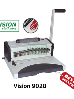 เครื่องเข้าเล่มสันเกลียว Vision 9028 (ราคารวมภาษี) บริการหลังการขาย