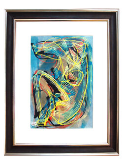 รูปภาพสีอะคริลิคของศิลปิน ศาสตราจารย์พิเศษอารี สุทธิพันธุ์ ศิลปินแห่งชาติ