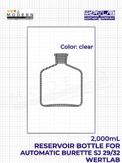Bottle for Automatic Burette, Clear, 29/32, 2000 ml.