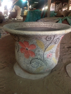 กระถางลายดอกไม้