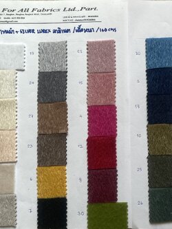 ผ้าสักหลาด ผ้าขนม้า ขนสีเงิน silver lurex ผ้าลามิเนต เนื้อหนา ผ้าทำรองเท้า ผ้าทำกระเป๋า ผ้าแปะปัก ไม่ยืด หน้า 62 นิ้ว ผ้าบุเฟอร์นิเจอร์