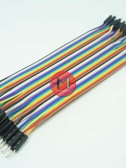 Jumper Arduino สายไฟจัมเปอร์ยาว 15cm ผู้ - ผู้ จำนวน 40 เส้น