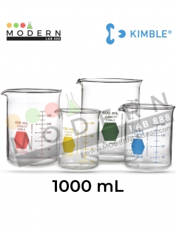 1000ml. บีกเกอร์ทรงเตี้ยหลากสี / 1000ml. Colorware Low Form Griffin Beakers