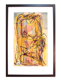 รูปนู้ดสีอะคริลิคของศิลปิน ศาสตราจารย์พิเศษอารี สุทธิพันธุ์ ศิลปินแห่งชาติ