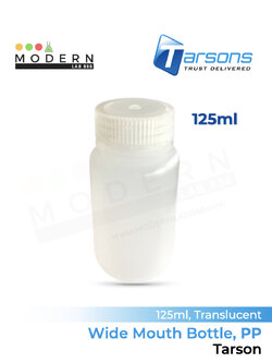 125ml, Tarsons, PP, Wide Mouth Reagent Bottle / ขวดเก็บสารปากกว้าง