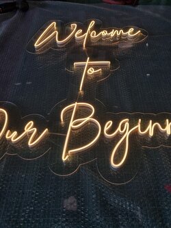 '' ป้ายไฟดัดนีออนเฟล็กซ์ '' ขนาด 99x99 cm