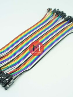 Jumper Arduino สายไฟจัมเปอร์ยาว 15cm เมีย - เมีย จำนวน 40 เส้น