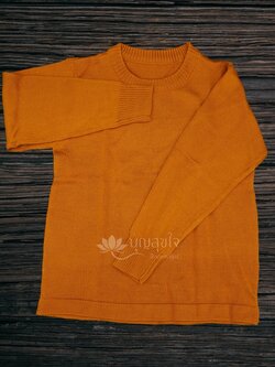 เสื้อไหมพรมแขนยาว สีราช