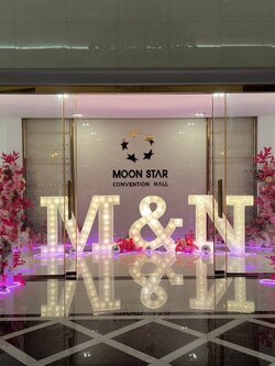 อักษรเช่าไฟปิงปอง M&N ขนาดอักษรสูง 120cm