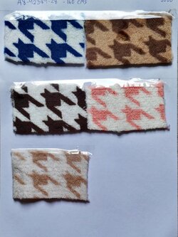 ผ้าขนสั้นสองหน้าลายทวีต 5 สี น่ารัก coral fleece print ผ้าทำผ้าห่ม ผ้าทำหมอน ผ่้าทำเสื้อคลุม ผ้าทำเสื้อหนาว หน้าผ้า 62'