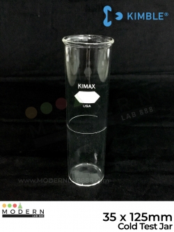 Cold Test Jar (Cloud and Pour Point Test Jar), 35 x 125mm
