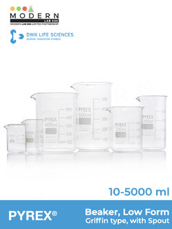 บีกเกอร์ทรงเตี้ย / Beaker, Low Form, Griffin, PYREX