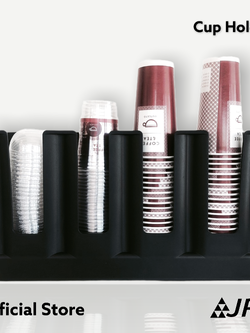 JRL ที่ใส่แก้ว (พลาสติก) 4 ช่อง สีดำ