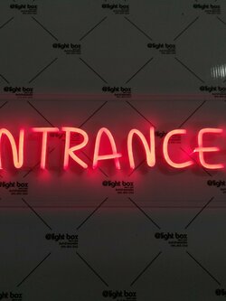 งานป้ายไฟนีออนดัดLED - ENTRANCE